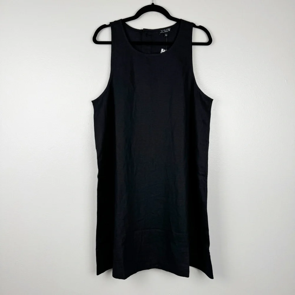 J. Crew Black Mini Dress with Sleek Design - Picture 3 of 8